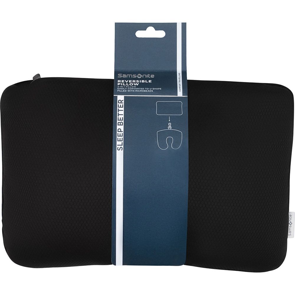 Подушка дорожня з мікрогранулами Samsonite Ta Revolution Reversible Pillow KR7*027;09 Black