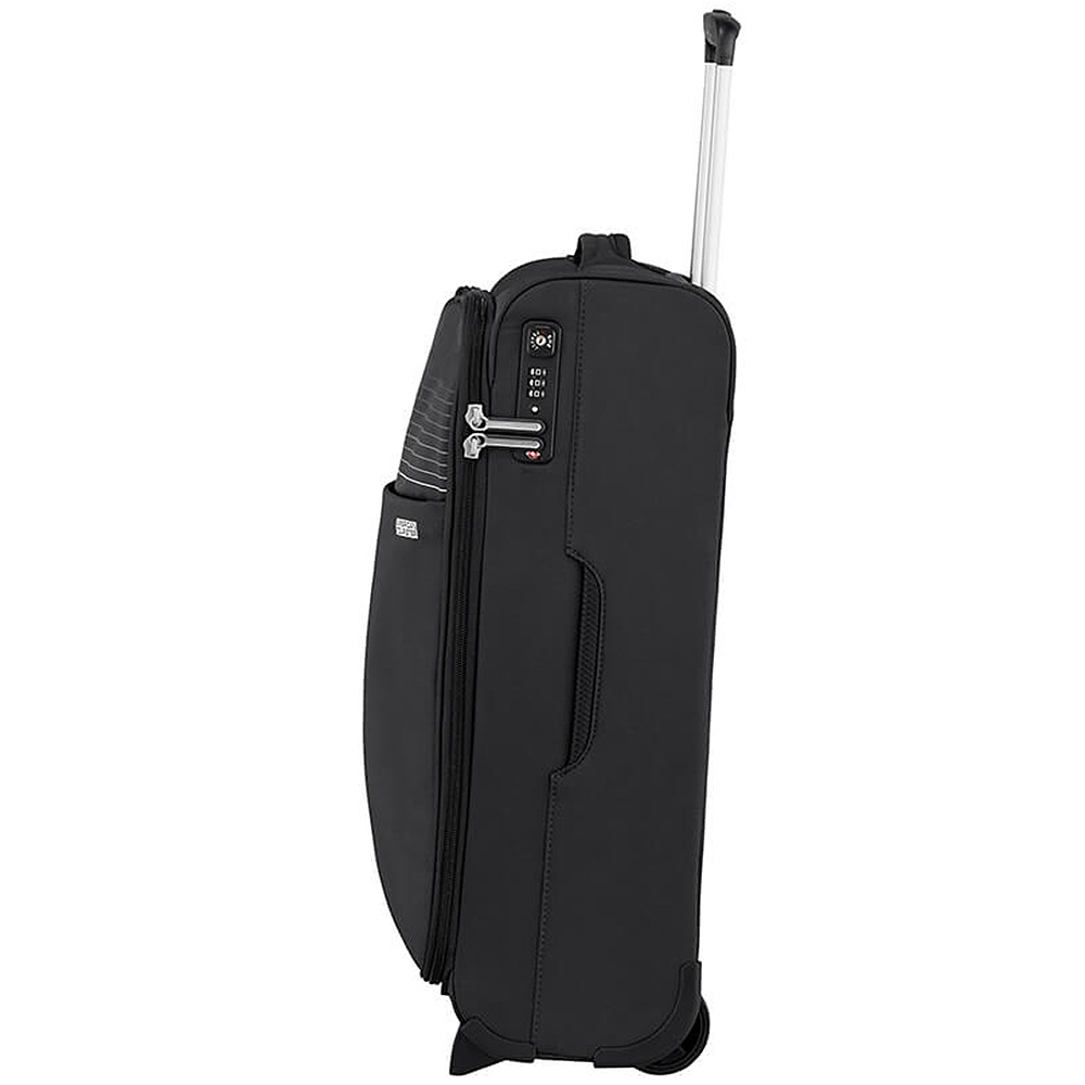 Ультралегка валіза American Tourister Lite Ray текстильна на 2-х колесах 94g*001 Jet Black (мала)