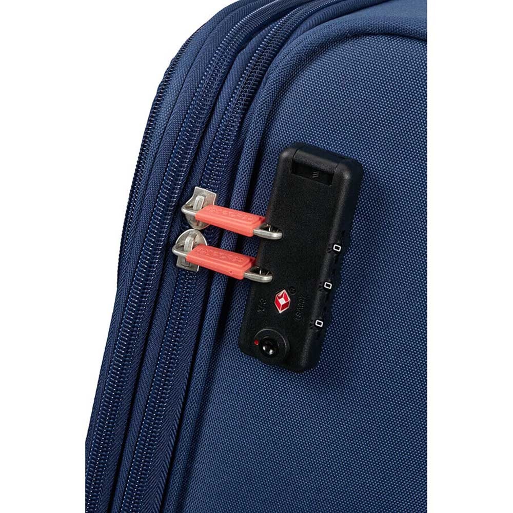Suitcase American Tourister Pulsonic textile on 4 wheels MD6*003;41 Combat Navy (large)