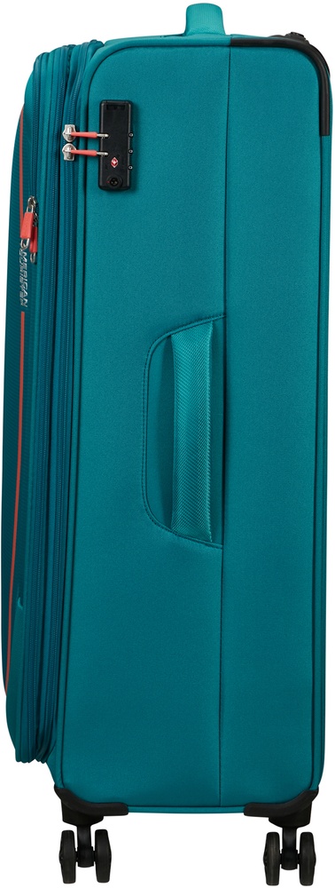 Валіза American Tourister Pulsonic текстильна на 4-х колесах MD6*003 Stone Teal (велика)