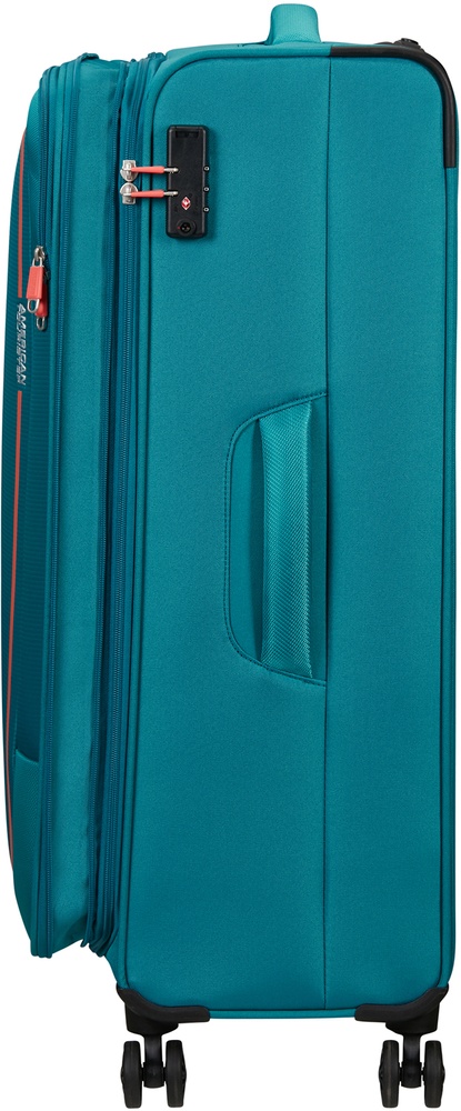 Чемодан American Tourister Pulsonic текстильный на 4-х колесах MD6*003 Stone Teal (большой)