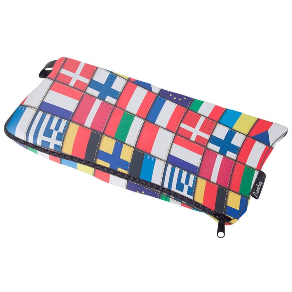 Універсальний захисний чохол для малої валізи S 9003-0413 Прапори світу