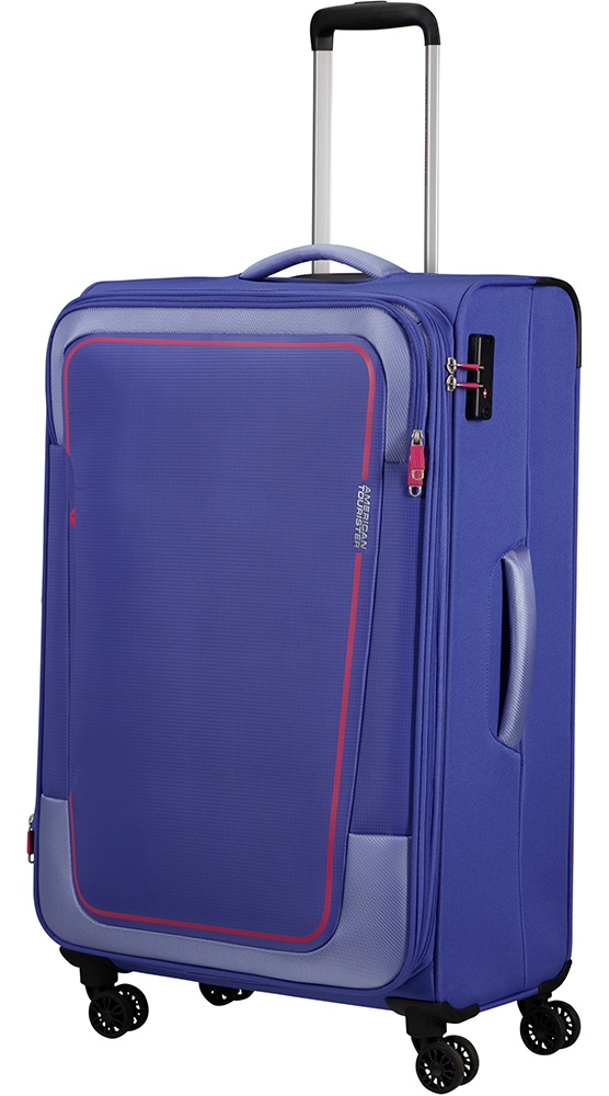 Чемодан American Tourister Pulsonic текстильный на 4-х колесах MD6*003 Soft Lilac (большой)