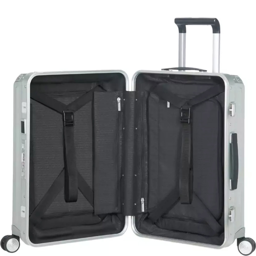 Suitcase Samsonite Lite-Box Alu made of aluminum on 4 wheels CS0*001 Aluminium (small)