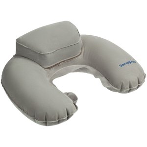 Подушка под голову надувная Samsonite CO1*016 Double Comfort Pillow светло-серая