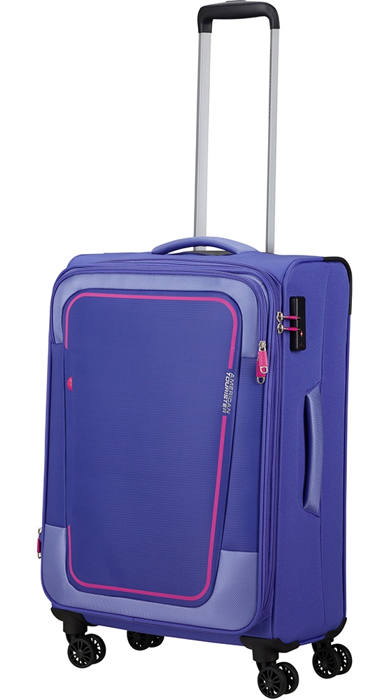 American Tourister Pulsonic textile suitcase on 4 wheels MD6*002 Soft Lilac (medium)