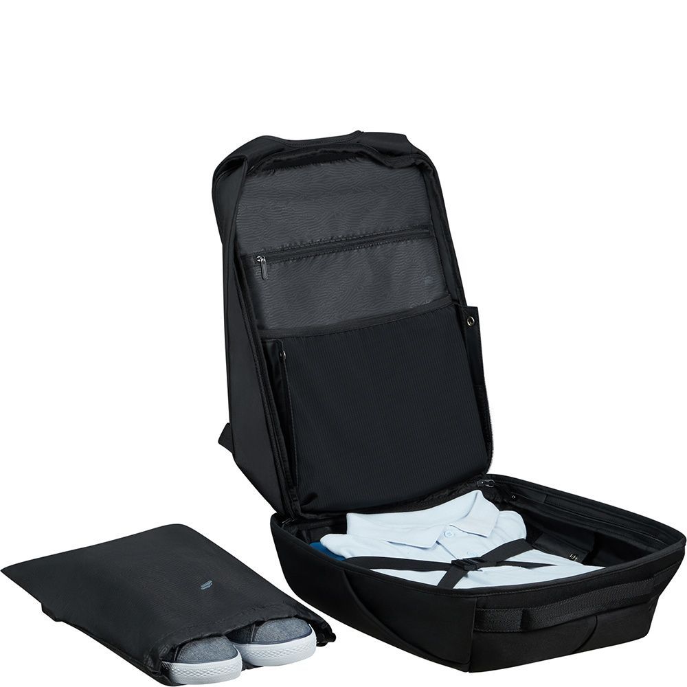 Anti-theft backpack Samsonite Securipak 2.0 with laptop compartment up to 17,3" KO8*003;09 Black