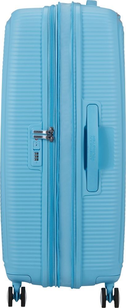 Suitcase American Tourister Soundbox made of polypropylene on 4 wheels 32G*003 Blueberry Fizz (large)