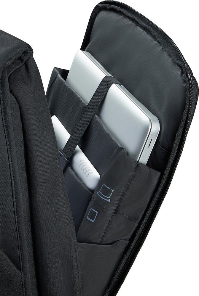 Anti-theft backpack Samsonite Securipak 2.0 with laptop compartment up to 17,3" KO8*003;09 Black