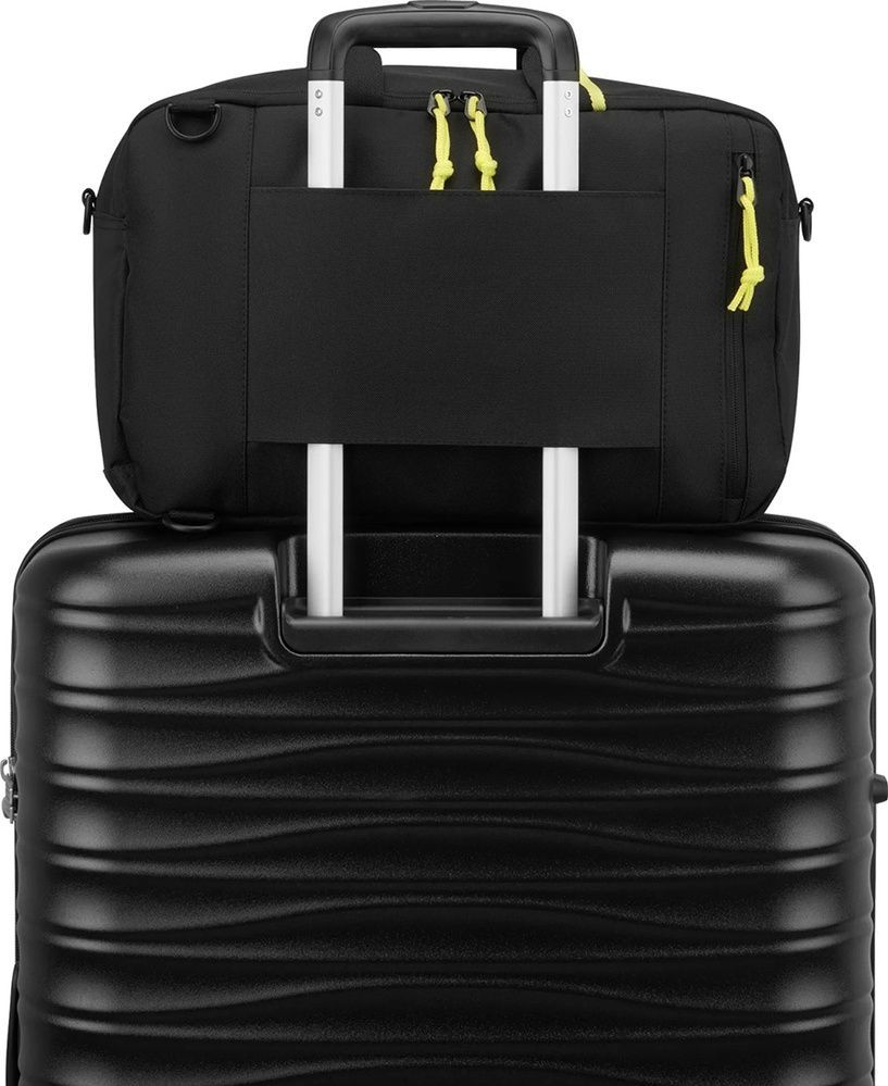 Дорожня сумка-рюкзак Roncato Starlight 3.0 текстильна для ручної поклажі в Ryanair та ноутбука до 15,6" 423456/01 Black (мала)