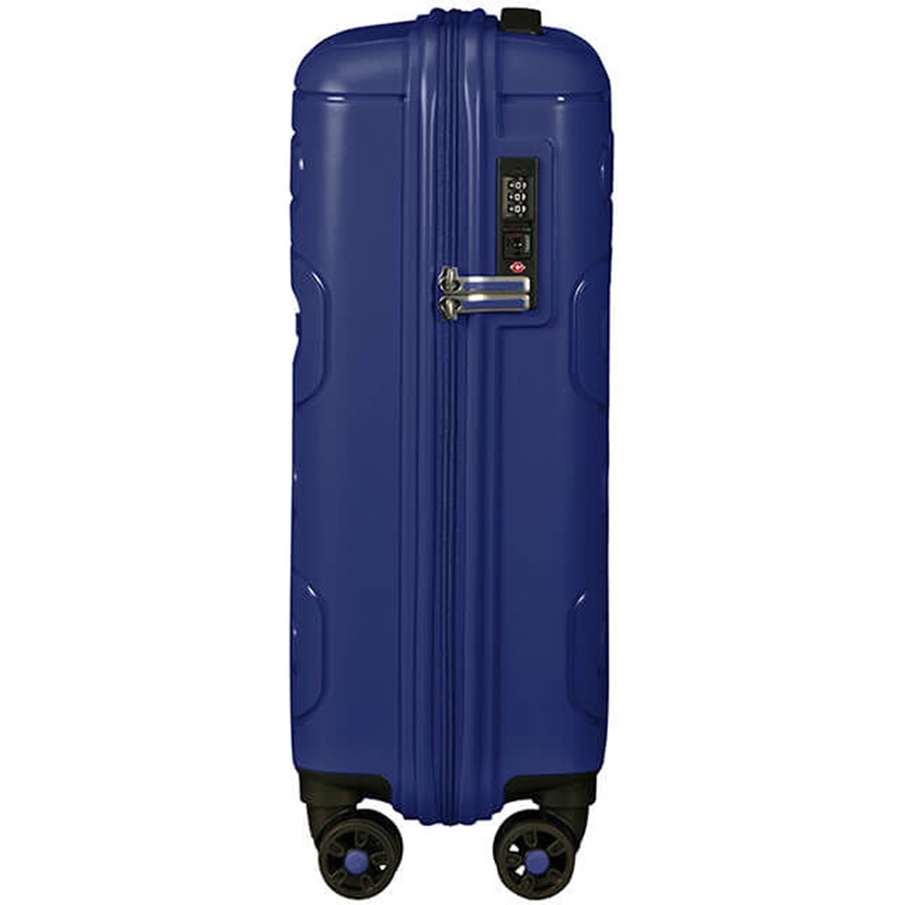Suitcase American Tourister Sunside made of polypropylene on 4 wheels 51g*001 Dark Navy (small)