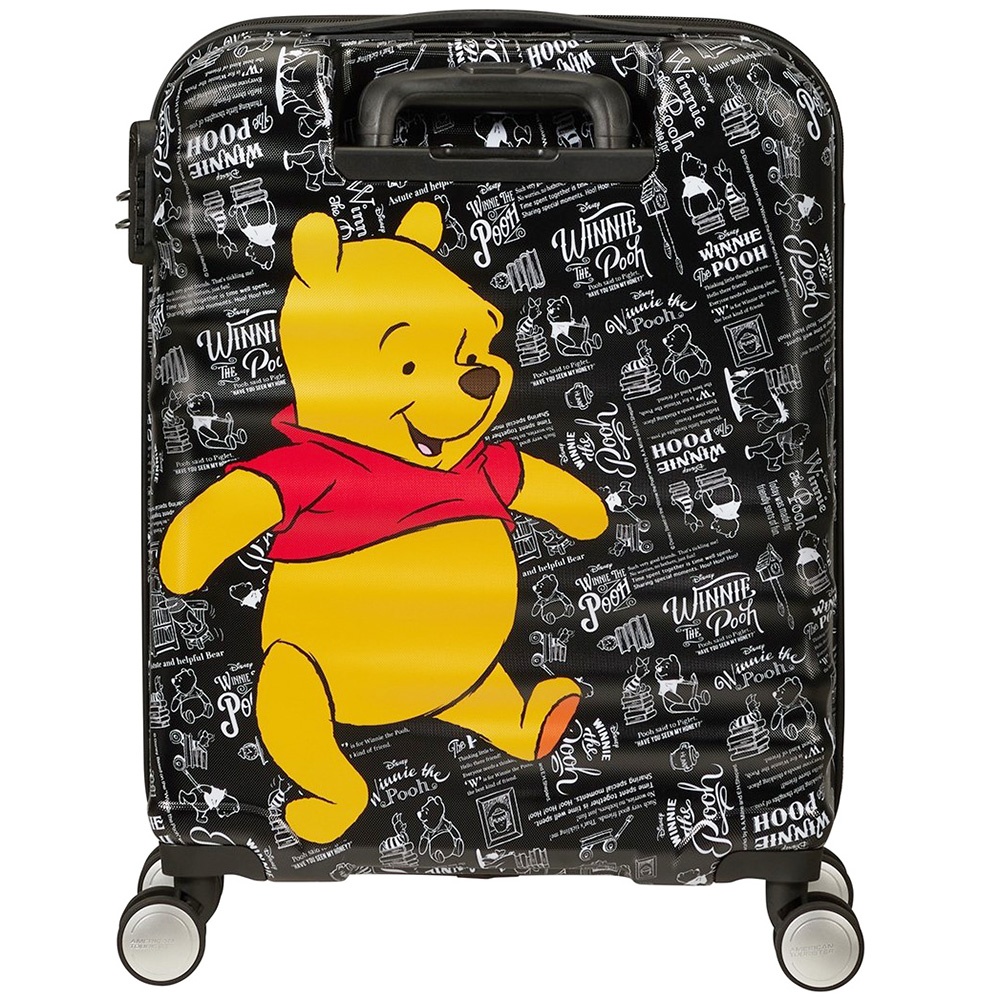 Suitcase American Tourister Wavebreaker Disney made of ABS plastic on 4 wheels 31C*001 Winnie The Pooh (small)
