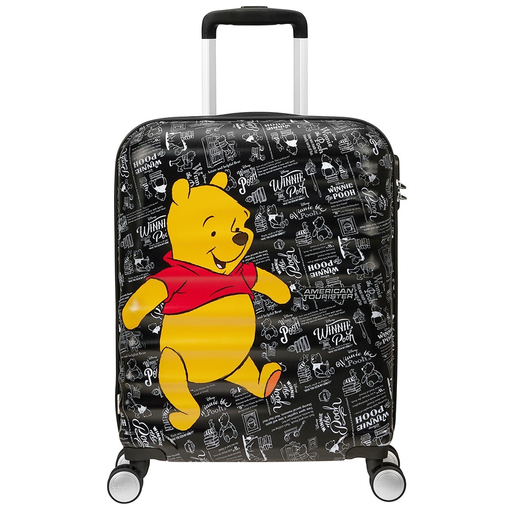 Suitcase American Tourister Wavebreaker Disney made of ABS plastic on 4 wheels 31C*001 Winnie The Pooh (small)