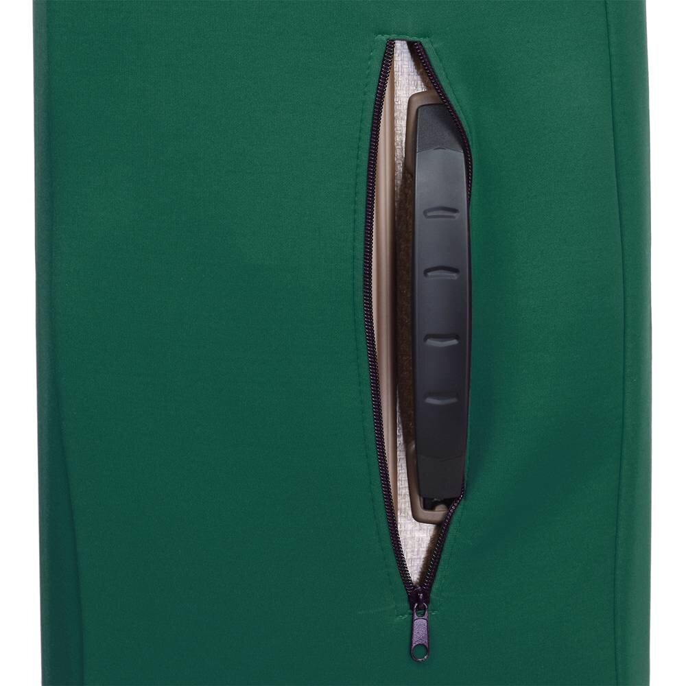 Universal protective cover for a large suitcase 9001-32 Dark green (bottle)