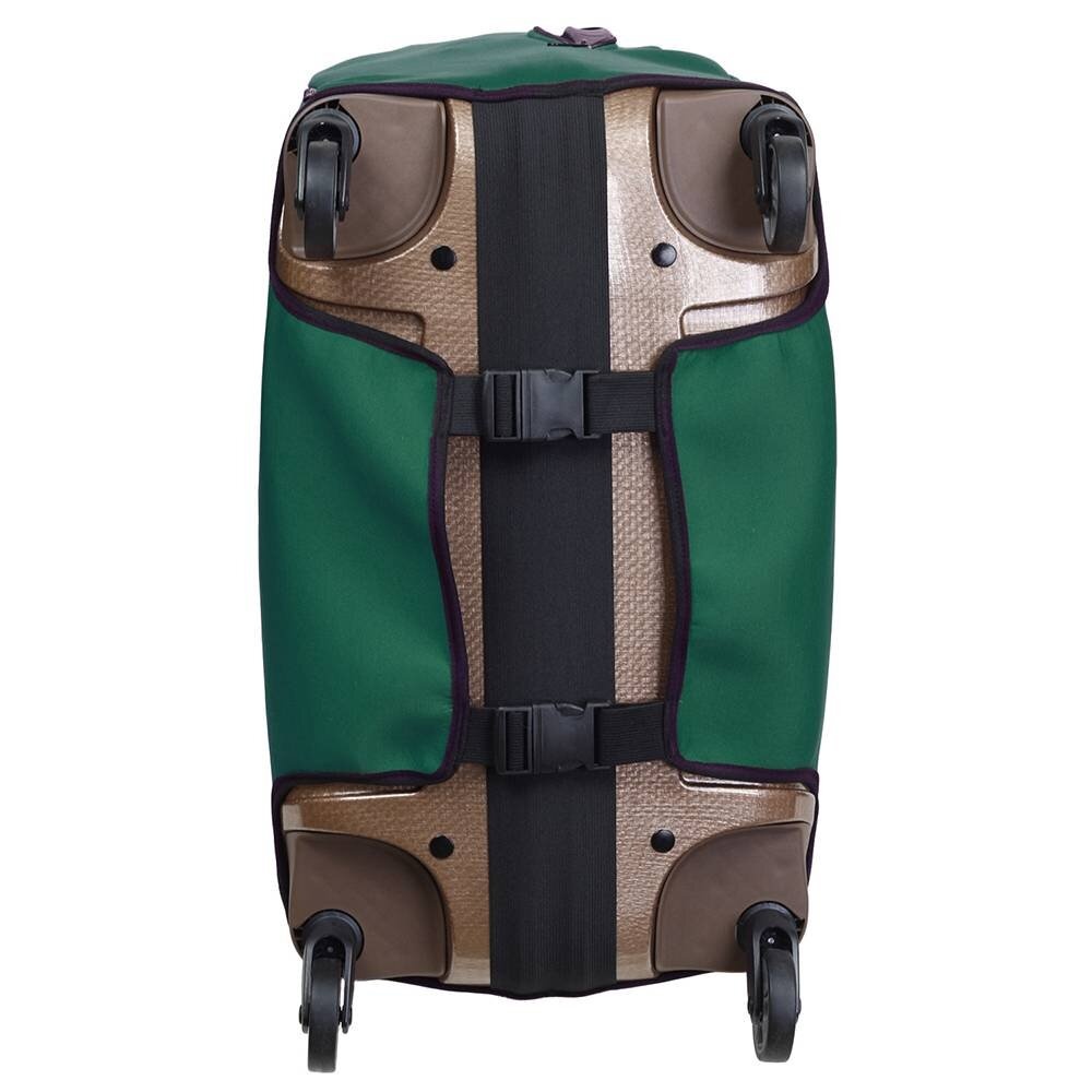 Универсальный защитный чехол для большого чемодана 9001-32 Темно-зеленый (бутылочный)