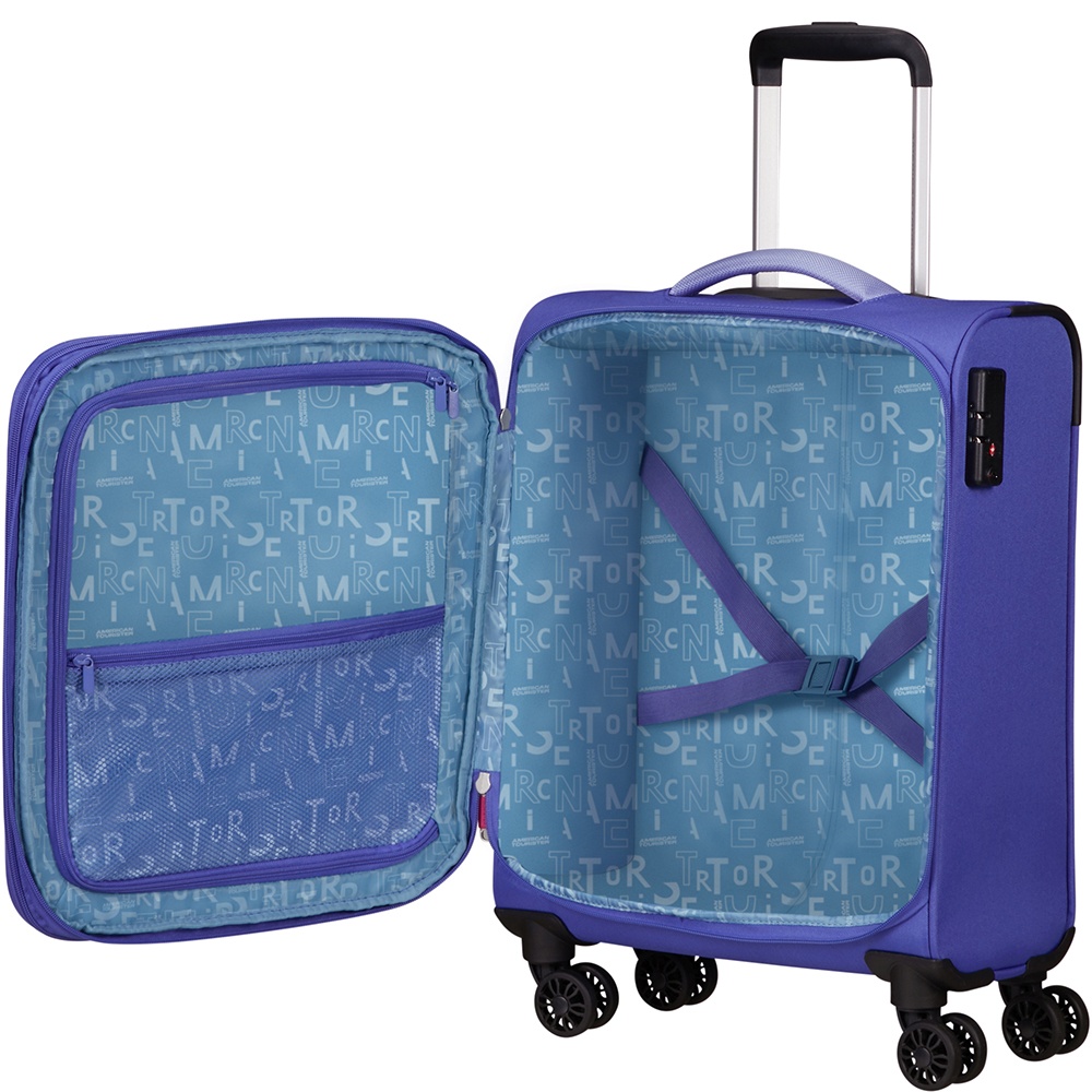 Чемодан American Tourister Pulsonic текстильный на 4-х колесах MD6*001 Soft Lilac (малый)