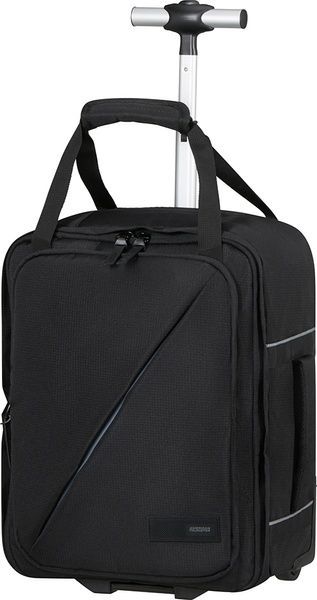 Backpack on wheels American Tourister Take2Cabin WH MS for hand luggage in Wizz Air 91G*013 Black