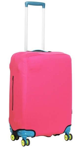Чехол защитный для среднего чемодана из дайвинга M 9002-56 Розовый