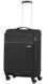 Ultralight suitcase American Tourister Lite Ray textile on 4 wheels 94g*004 Jet Black (medium)