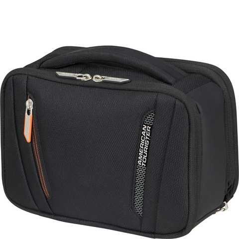 Textile toiletry case American Tourister Wanderlite MJ6*001 Shadow Black - American Tourister, Samsonite, TUMI suitcase store - buy a suitcase in the company's online store Textile toiletry case American Tourister Wanderlite MJ6*001 Shadow Black - American Tourister, Samsonite, TUMI suitcase store - buy a suitcase in the company's online store