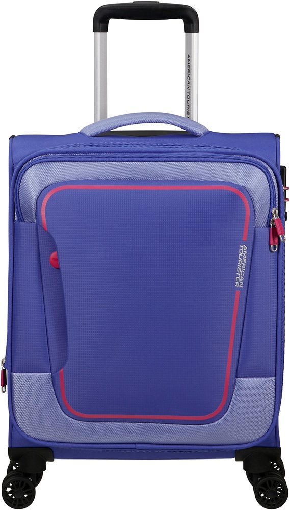 Чемодан American Tourister Pulsonic текстильный на 4-х колесах MD6*001 Soft Lilac (малый)