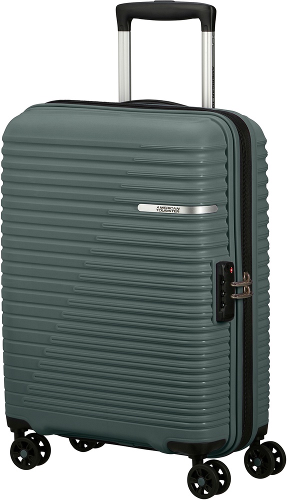 Suitcase American Tourister Liftoff made of polypropylene on 4 wheels ME5*913;04 Dark Olive (small)