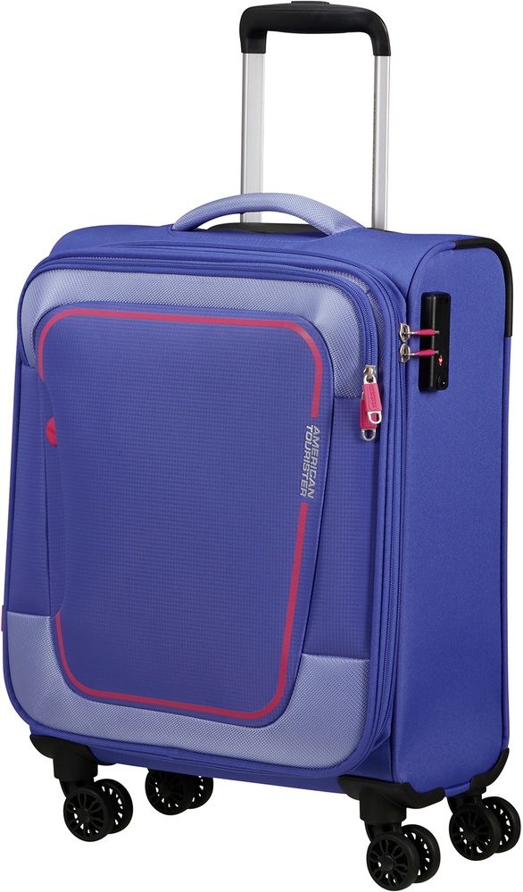 Чемодан American Tourister Pulsonic текстильный на 4-х колесах MD6*001 Soft Lilac (малый)