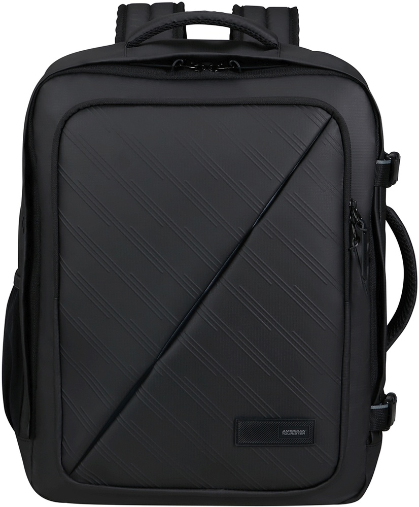 Travel backpack American Tourister Take2Cabin Prime textile for hand luggage in Ryanair and laptop up to 15.6" 91G*107 Black (small)