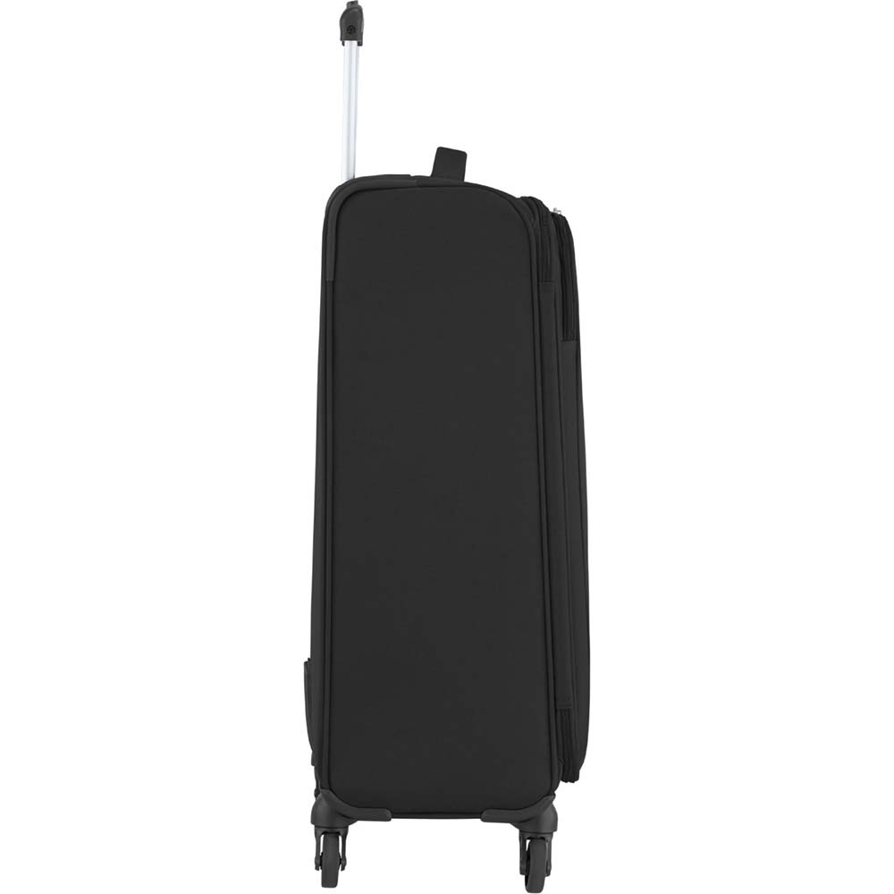 Suitcase American Tourister Heat Wave textile on 4 wheels 95g*003 Jet Black (medium)