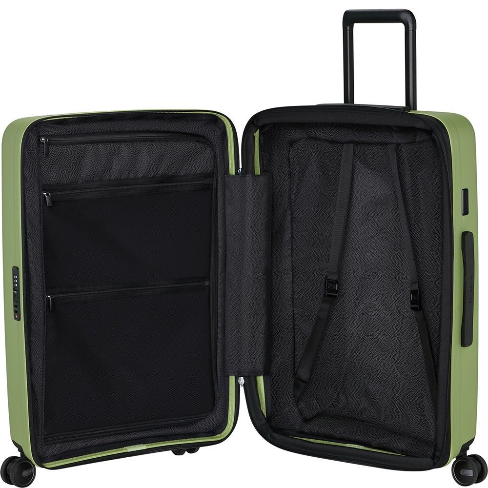 Suitcase Samsonite Restackd made of polypropylene on 4 wheels KO6*003 Wasabi (medium)