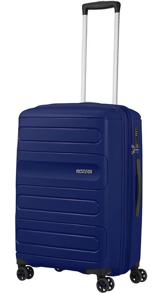 Suitcase American Tourister Sunside polypropylene on 4 wheels 51g*002 Dark Navy (medium)