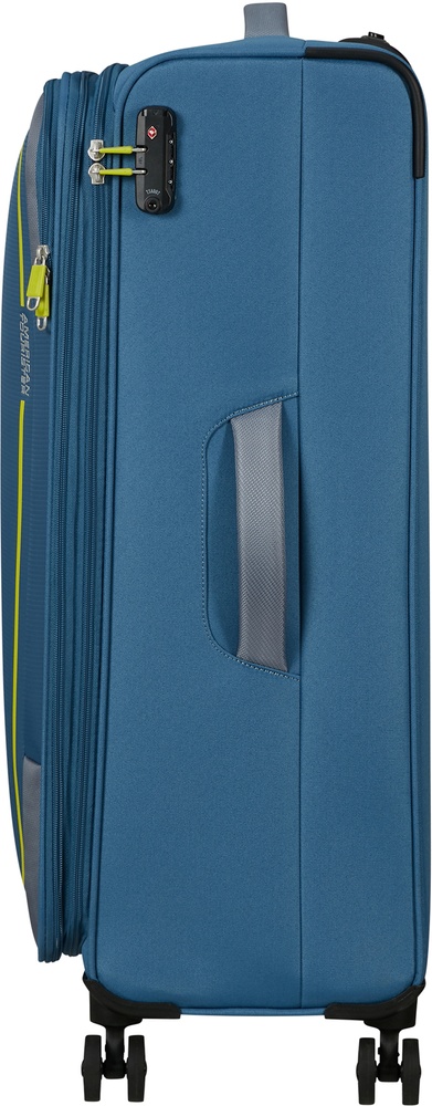 Валіза American Tourister Pulsonic текстильна на 4-х колесах MD6*003 Coronet Blue (велика)