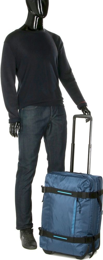 Travel bag on 2 wheels American Tourister Urban Track textile MD1*001 Combat Navy (small)