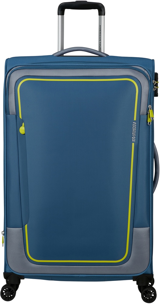 Валіза American Tourister Pulsonic текстильна на 4-х колесах MD6*003 Coronet Blue (велика)