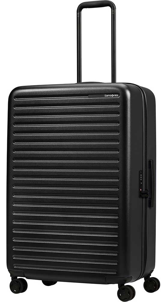Suitcase Samsonite StackD made of Macrolon polycarbonate on 4 wheels KF1*003 Black (large)