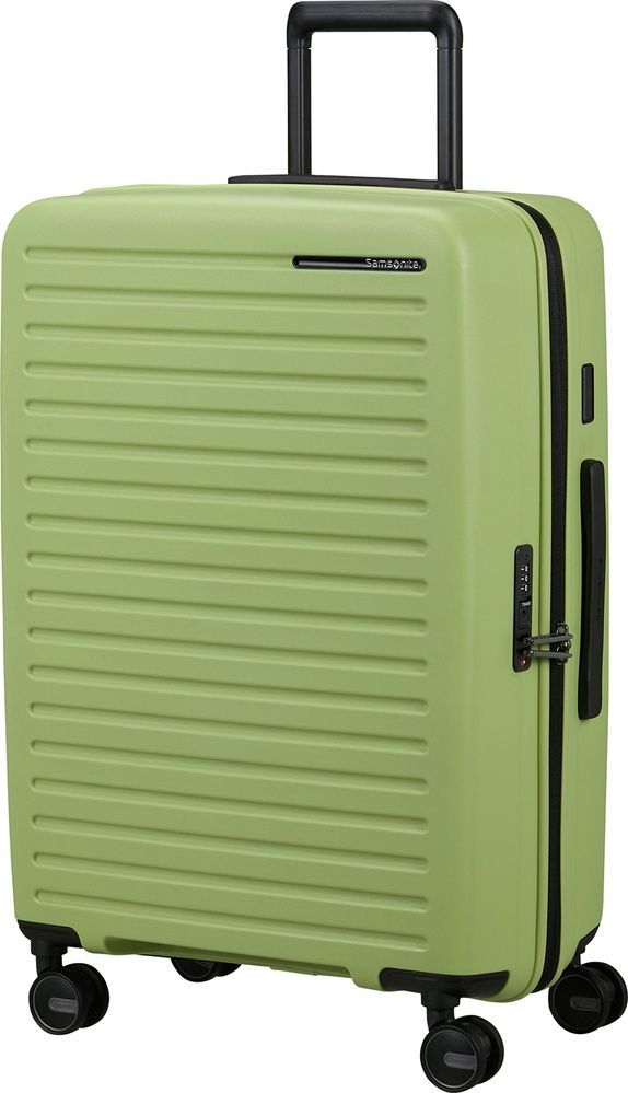 Suitcase Samsonite Restackd made of polypropylene on 4 wheels KO6*003 Wasabi (medium)