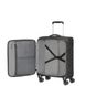 , Small (cabin size), 0-50 liters, 40 л, 40 x 55 x 20 см, 2,3 кг, from 2 to 3 kg, Single, Without extension, Black