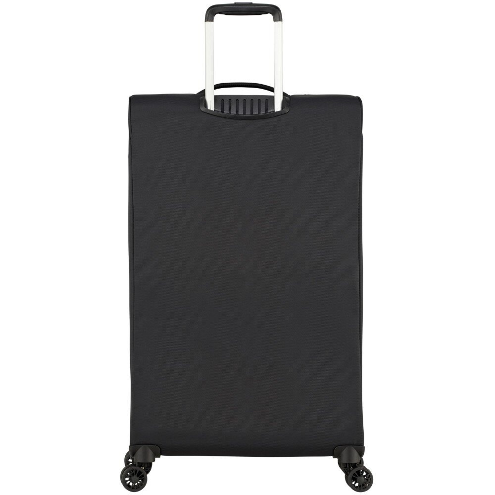 Ultralight suitcase American Tourister Lite Ray textile on 4 wheels 94g * 005 Jet Black (large)
