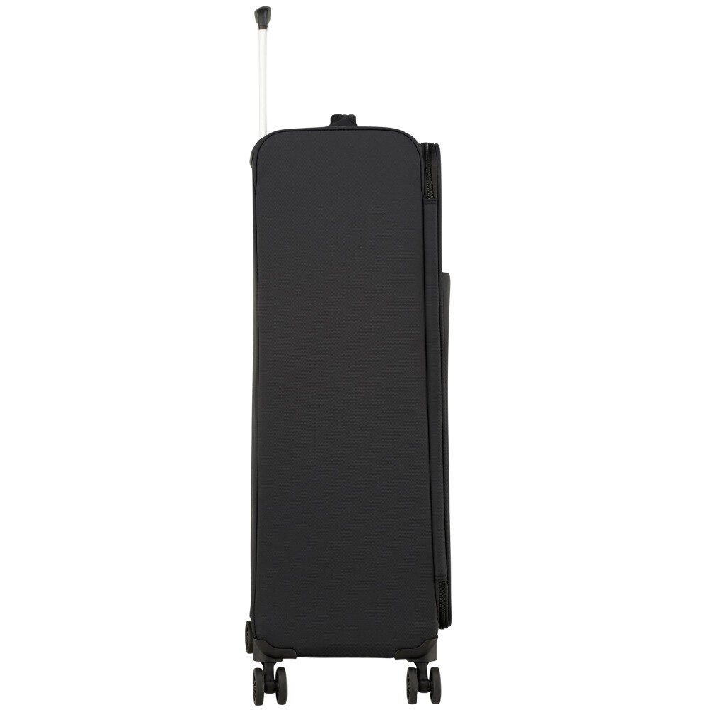 Ultralight suitcase American Tourister Lite Ray textile on 4 wheels 94g * 005 Jet Black (large)