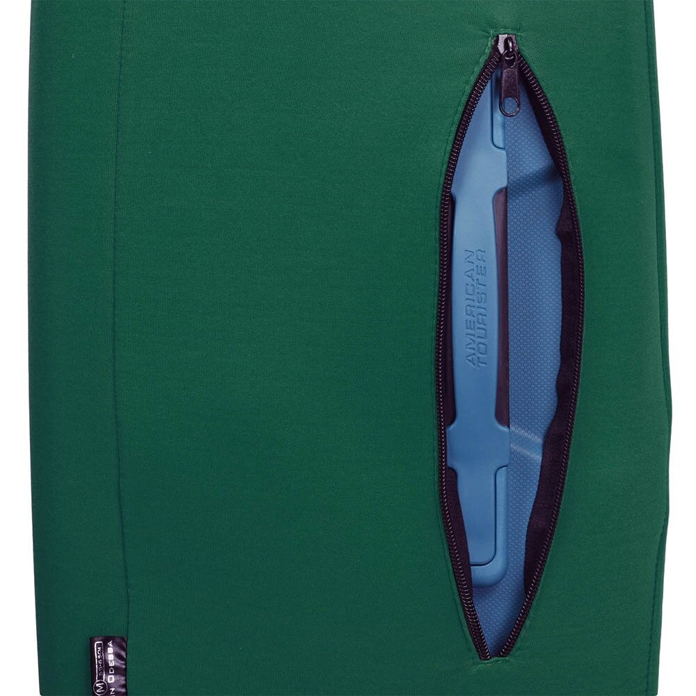 Универсальный защитный чехол для среднего чемодана 8002-32 темно-зеленый (бутылочный)