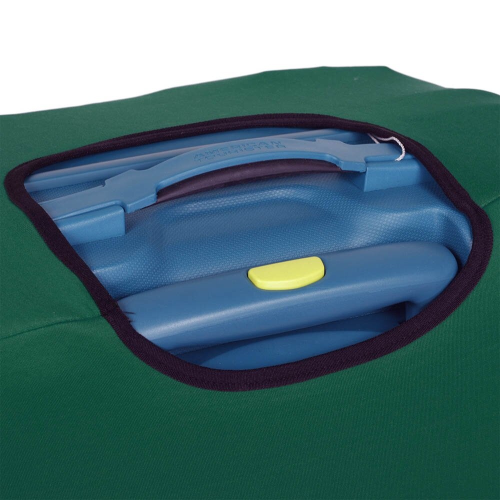Универсальный защитный чехол для среднего чемодана 8002-32 темно-зеленый (бутылочный)