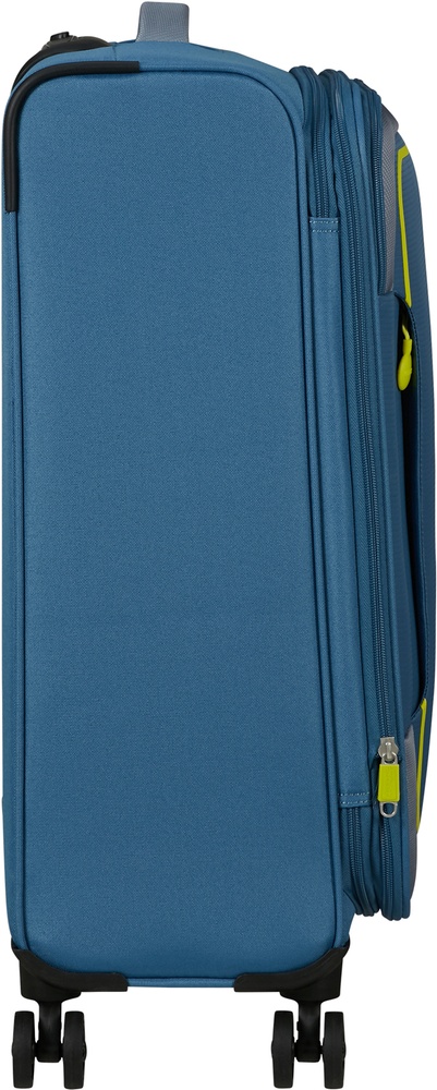 Валіза American Tourister Pulsonic текстильна на 4-х колесах MD6*002 Coronet Blue (середня)