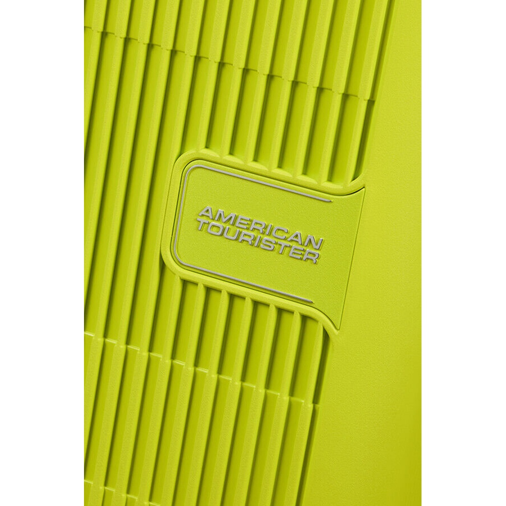 Suitcase American Tourister AeroStep made of polypropylene on 4 wheels MD8*001 Light Lime (small)