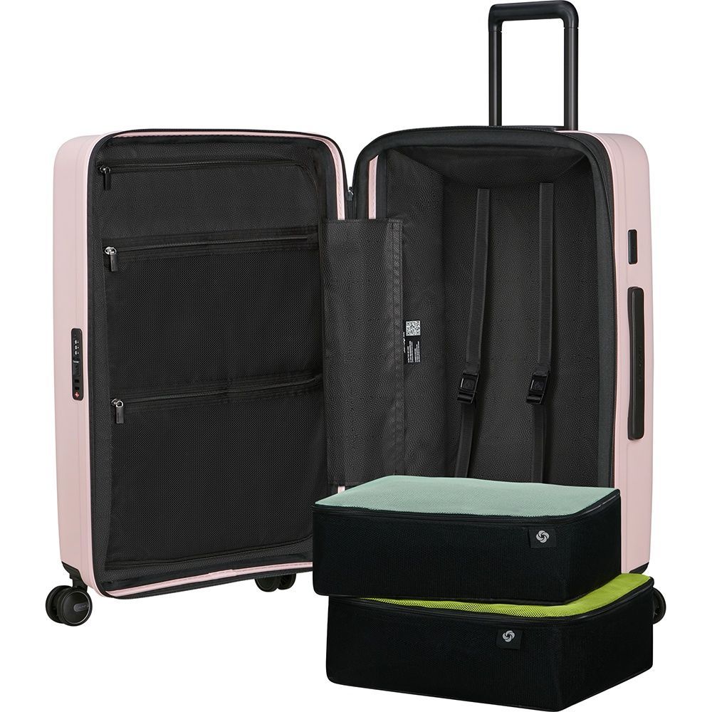 Валіза Samsonite Restackd з поліпропілену на 4-х колесах KO6*003 Rose (середня)