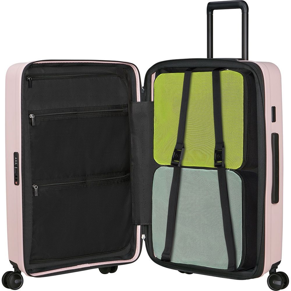 Валіза Samsonite Restackd з поліпропілену на 4-х колесах KO6*003 Rose (середня)