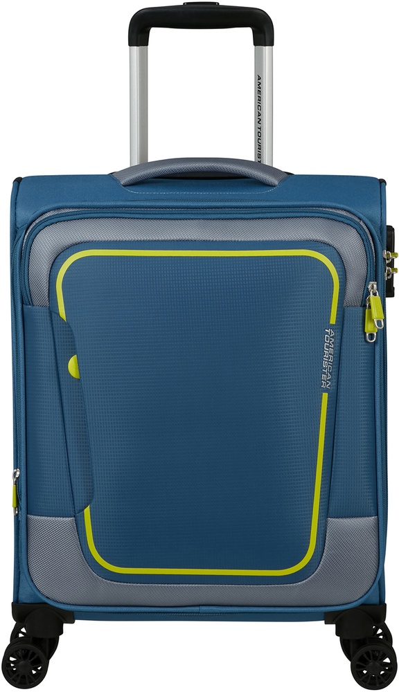 American Tourister Pulsonic textile suitcase on 4 wheels MD6*001 Coronet Blue (small)