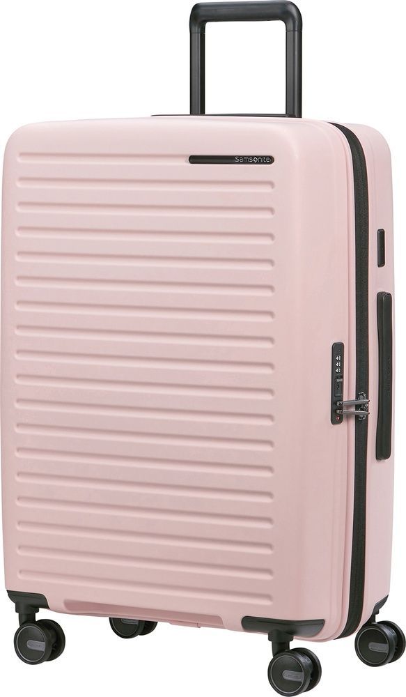 Валіза Samsonite Restackd з поліпропілену на 4-х колесах KO6*003 Rose (середня)