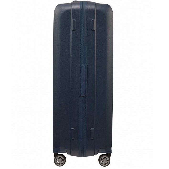 Suitcase Samsonite HI-FI made of polypropylene on 4 wheels KD8 * 003 Dark Blue (large)