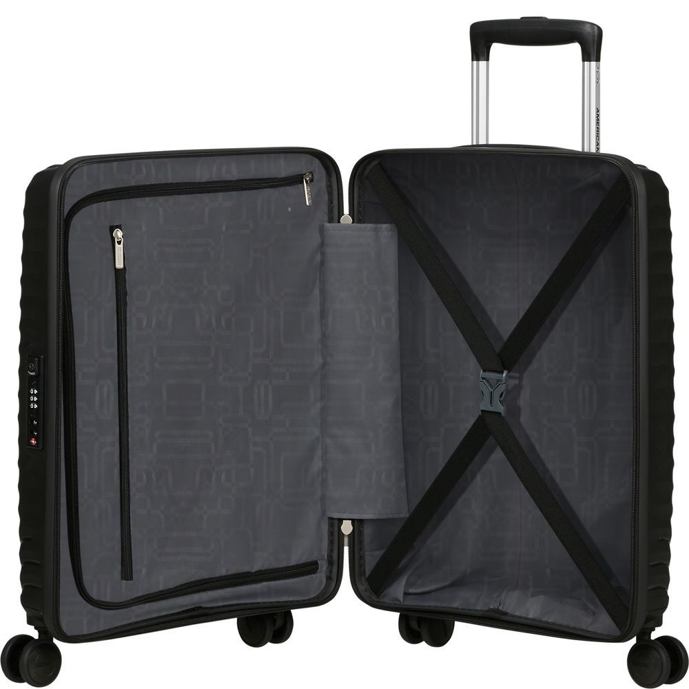 Suitcase American Tourister Diablast on 4 wheels made of polypropylene MK2*001;09 Black Code (small)