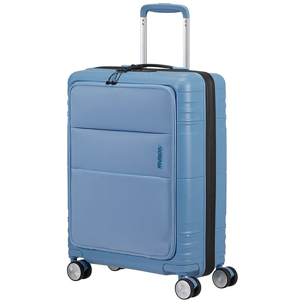 American Tourister Hello Cabin suitcase with laptop compartment up to 15.6" made of polypropylene on 4 wheels MC4 * 001 Blue Heaven (small)